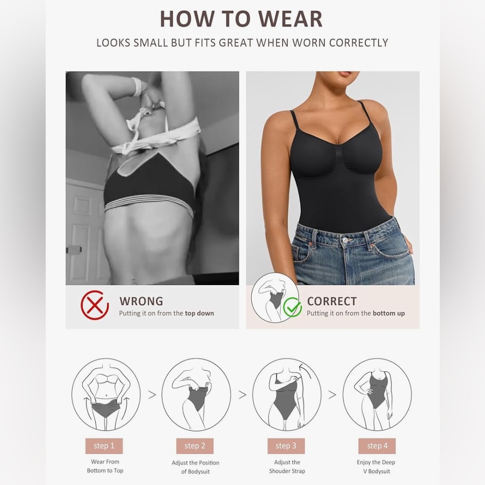 FeelinGirl Women’s Sculpting Tummy Control Seamless Shapewear- Size XS/S- BNWT - Picture 5 of 11